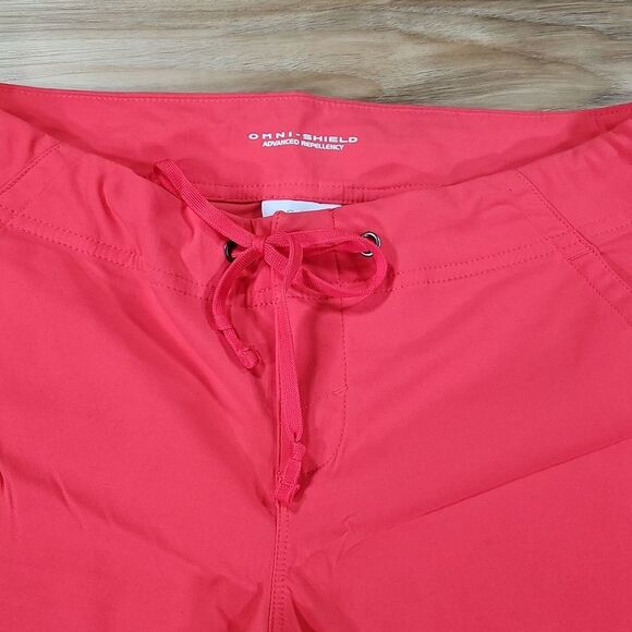 ☔️🔸️Columbia Red Omni-Shield Repellancy Shorts Size 6 - Picture 8 of 11